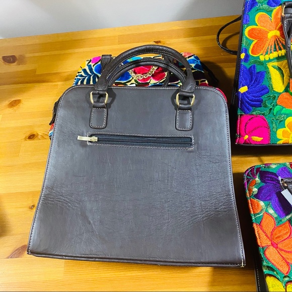 ‼️ BRIGHT 💯% LEATHER HAND EMBROIDERED PURSE - Picture 3 of 15